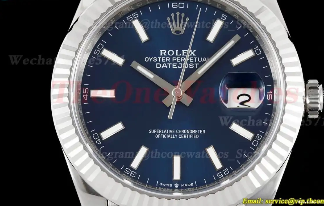 SS Datejust 126334 Blue Jub Flt VSF 904L SS VS3235 41mm Stk 0526